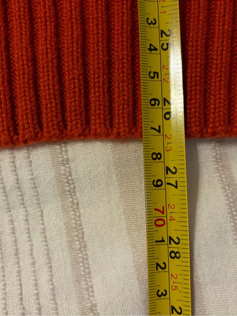 Polo Ralph Lauren Orange 100% Cotton Crewneck Sweater Size L